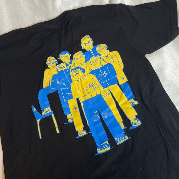 CITIZEN Black Rock Band Shirt Alt Music Small Shoegaze Merch Yellow Blue - Picture 1 of 3